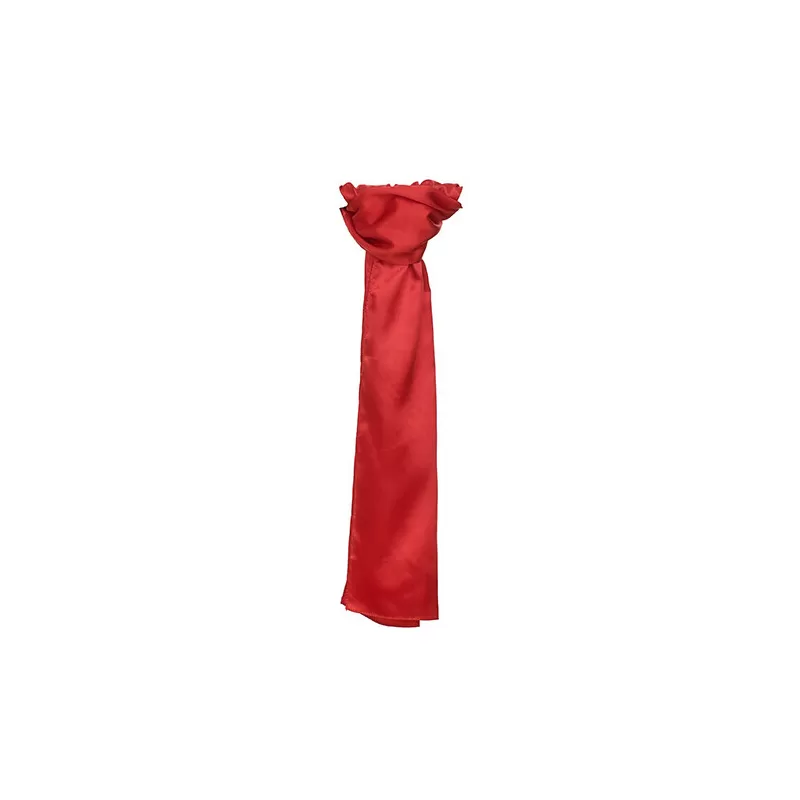 Foulard en polyester tissé avec une finition satinée lisse et brillante, format 120 x 25 cm