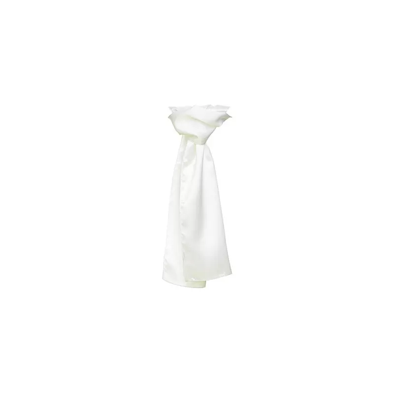 Foulard en polyester tissé avec une finition satinée lisse et brillante, format 120 x 25 cm