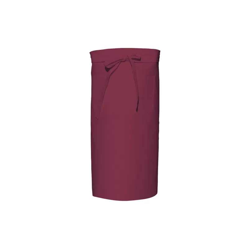 Tablier de cuisine avec poches en polycoton sergé prérétréci, 240 g/m²