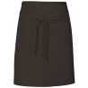 Tablier de cuisine court sans poche en coton et polyester sergé, 200 g/m²
