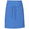 Tablier de cuisine court sans poche en coton et polyester sergé, 200 g/m²