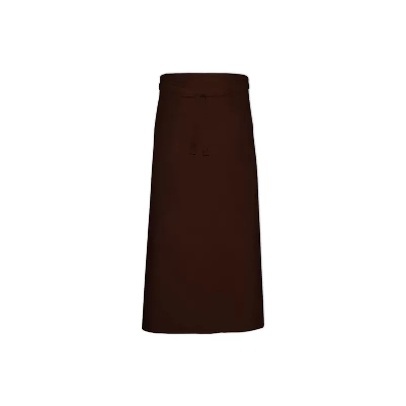 Tablier de bistro long avec poche en polycoton sergé, 240 g/m²