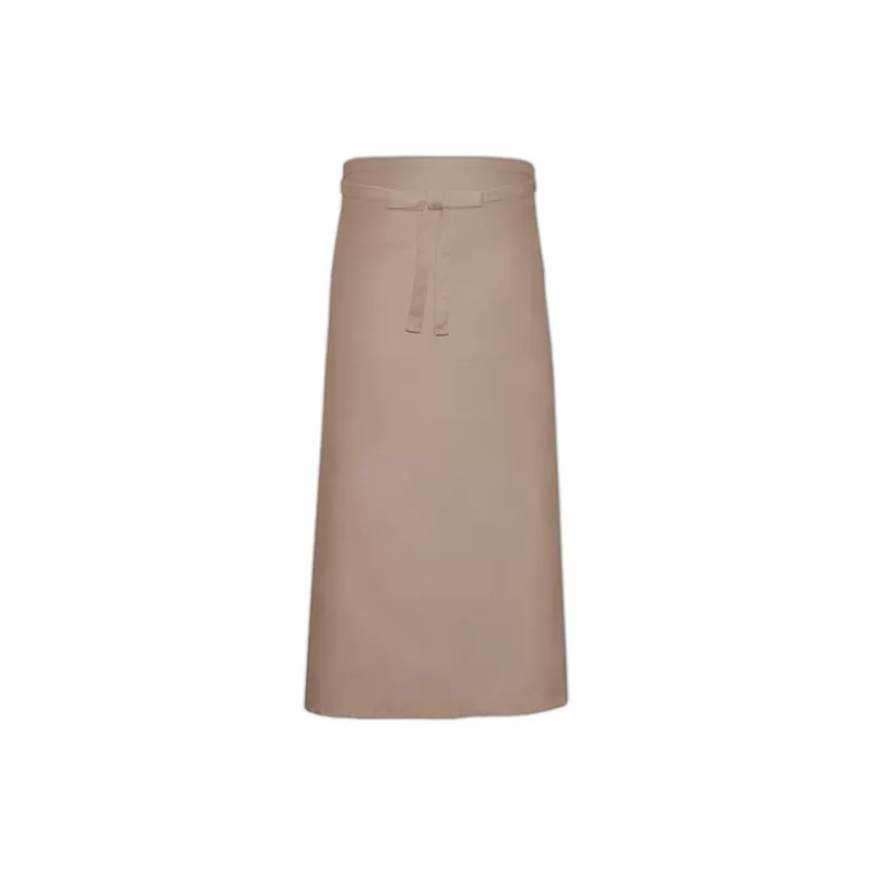 Tablier de bistro long avec poche en polycoton sergé, 240 g/m²