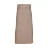 Tablier de bistro long avec poche en polycoton sergé, 240 g/m²