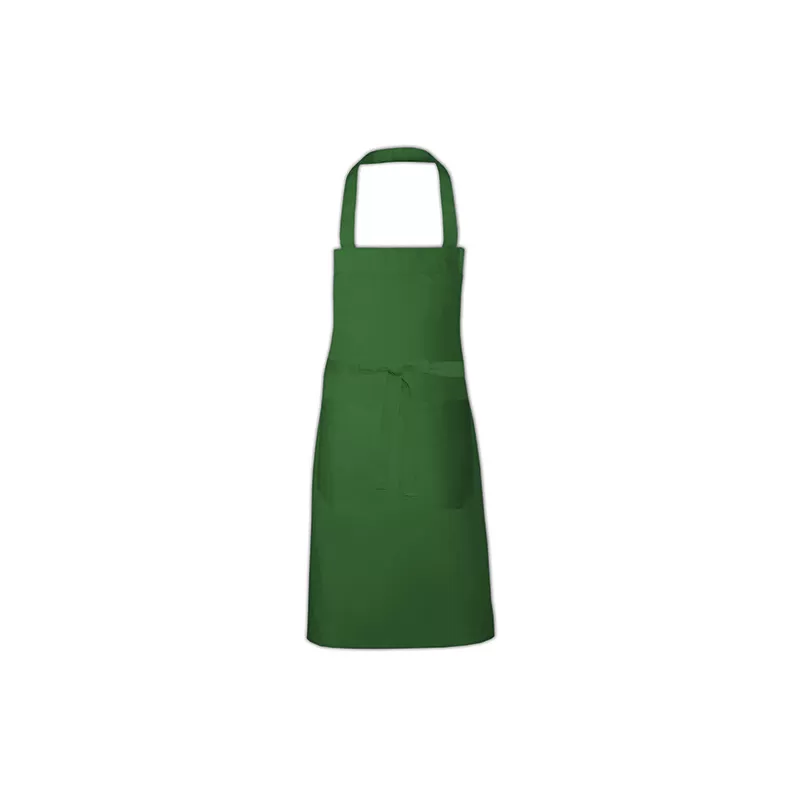 Tablier en polycoton sergé avec poche avant lavable à 60°C, 240 g/m²