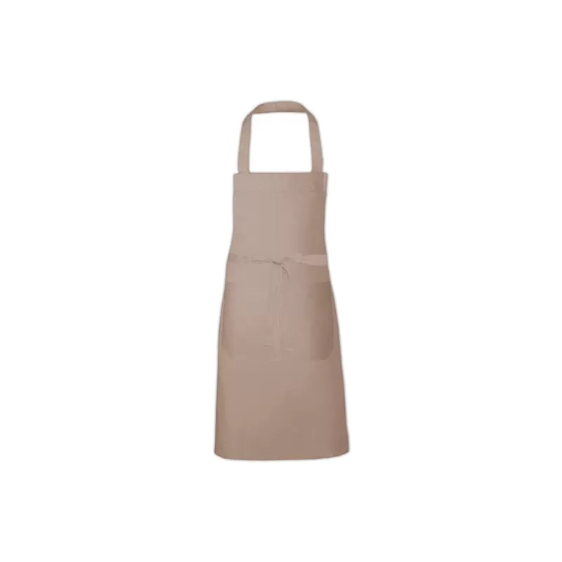 Tablier en polycoton sergé avec poche avant lavable à 60°C, 240 g/m²