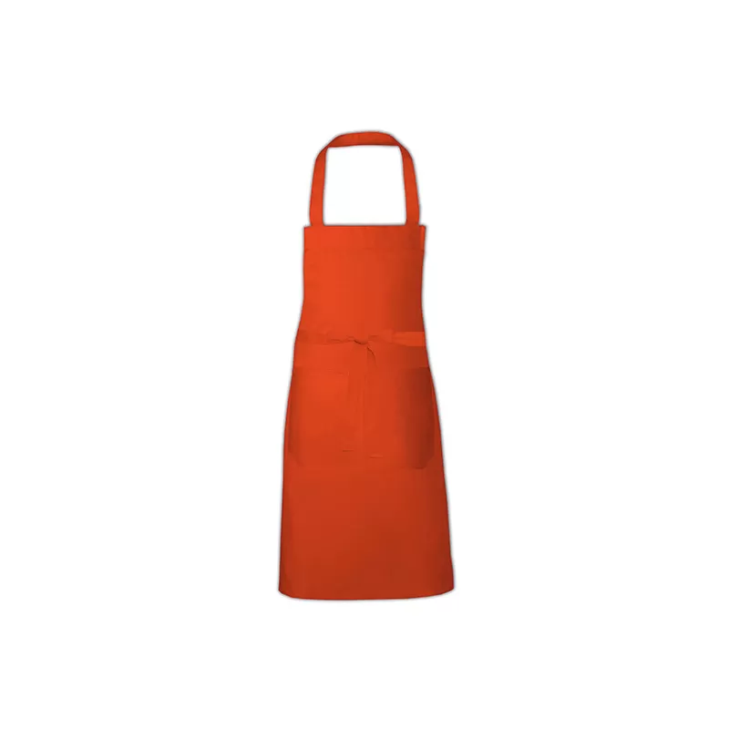 Tablier en polycoton sergé avec poche avant lavable à 60°C, 240 g/m²