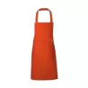 Tablier en polycoton sergé avec poche avant lavable à 60°C, 240 g/m²