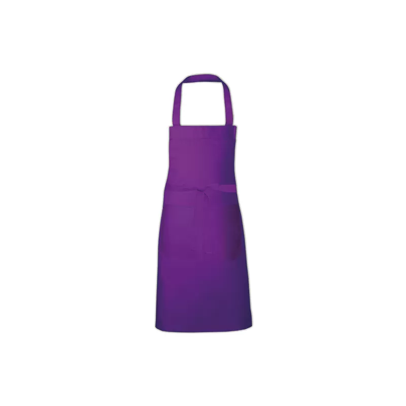 Tablier en polycoton sergé avec poche avant lavable à 60°C, 240 g/m²