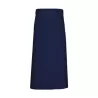 Tablier de bistro long sans poche en polycoton sergé, 240 g/m²
