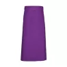 Tablier de bistro long sans poche en polycoton sergé, 240 g/m²