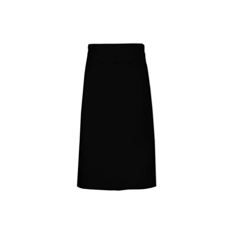 Tablier de cuisine sans poche en polycoton sergé prérétréci, 240 g/m²