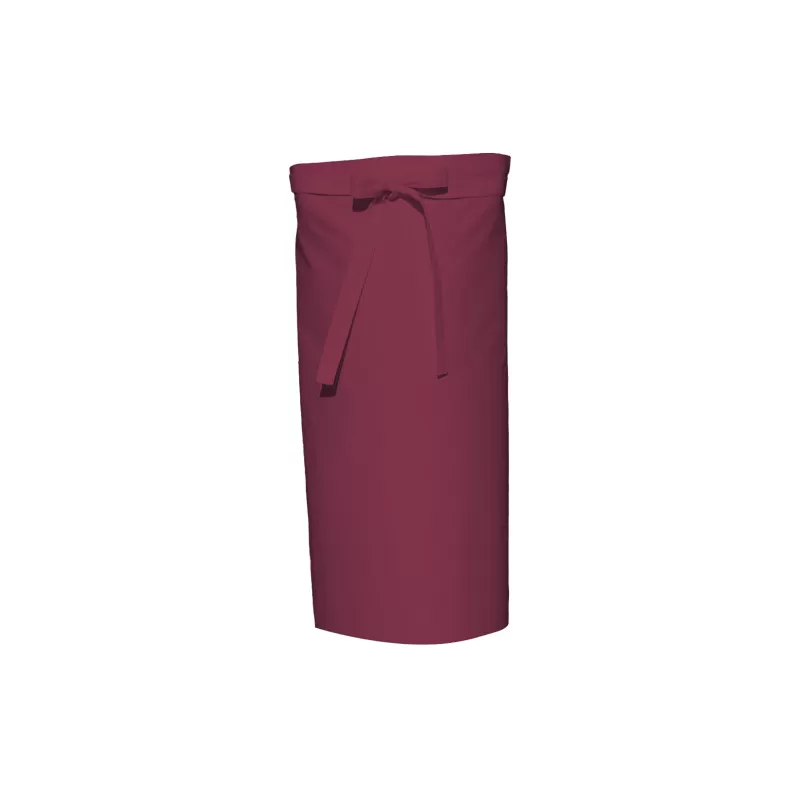 Tablier de cuisine sans poche en polycoton sergé prérétréci, 240 g/m²
