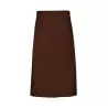 Tablier de cuisine sans poche en polycoton sergé prérétréci, 240 g/m²