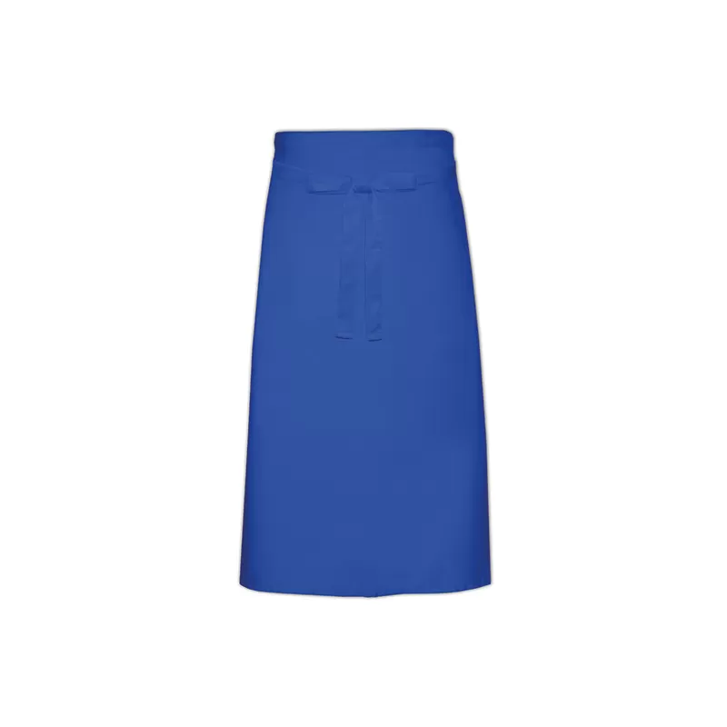 Tablier de cuisine sans poche en polycoton sergé prérétréci, 240 g/m²