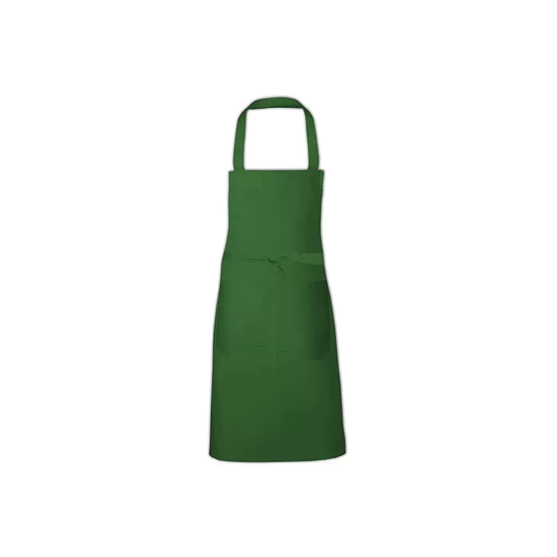 Tablier en polycoton sergé pré-rétréci avec poche avant, 240 g/m²