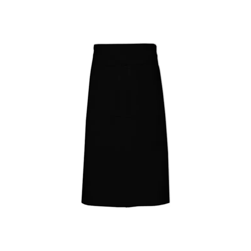 Tablier de cuisine sans poche fabriqué en Europe en polycoton sergé, 240 g/m²