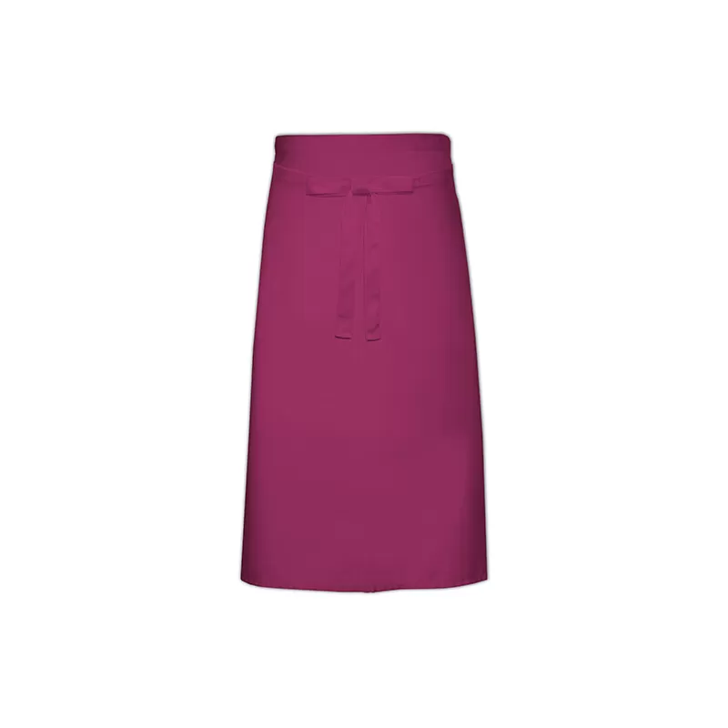 Tablier de cuisine sans poche fabriqué en Europe en polycoton sergé, 240 g/m²