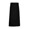 Tablier de bistro long sans poche fabriqué en Europe en polycoton sergé, 240 g/m²
