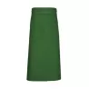 Tablier de bistro long sans poche fabriqué en Europe en polycoton sergé, 240 g/m²