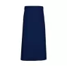 Tablier de bistro long sans poche fabriqué en Europe en polycoton sergé, 240 g/m²