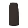 Tablier long sans bavette en coton avec poche avant, 200 g/m²