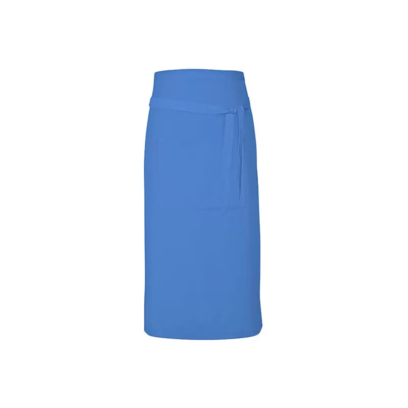 Tablier long sans bavette en coton avec poche avant, 200 g/m²