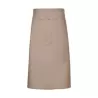 Tablier de cuisine XL sans poche en coton et polyester, 240 g/m²