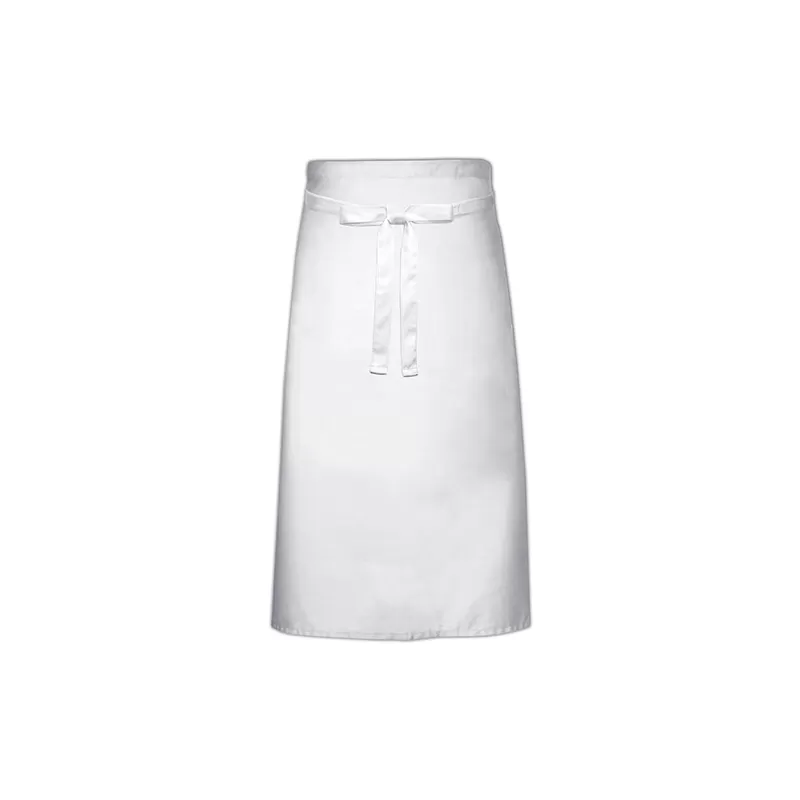 Tablier de cuisine XL sans poche en coton et polyester, 240 g/m²
