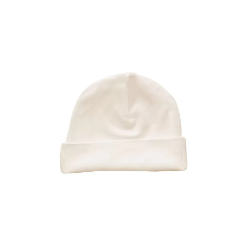 Bonnet bébé coton biologique brossé doux et élastique, 220 g/m²