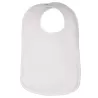 Bavoir interlock double couche en polyester, fermeture velcro, 185 g/m²