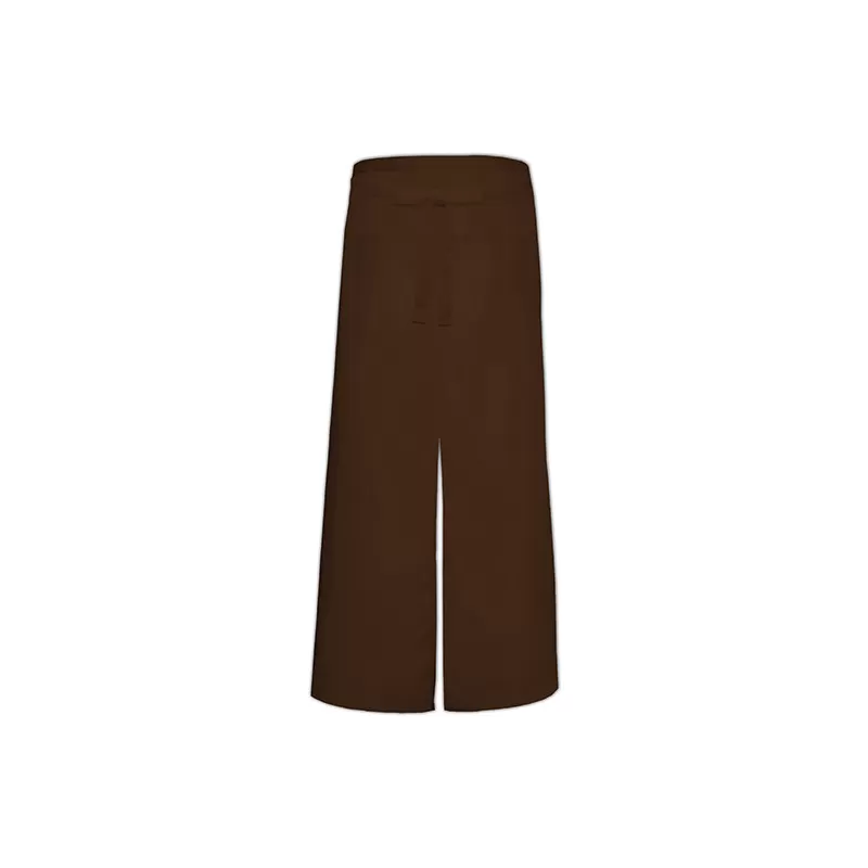 Tablier de bistro long avec poches et fente confortable, 240 g/m²