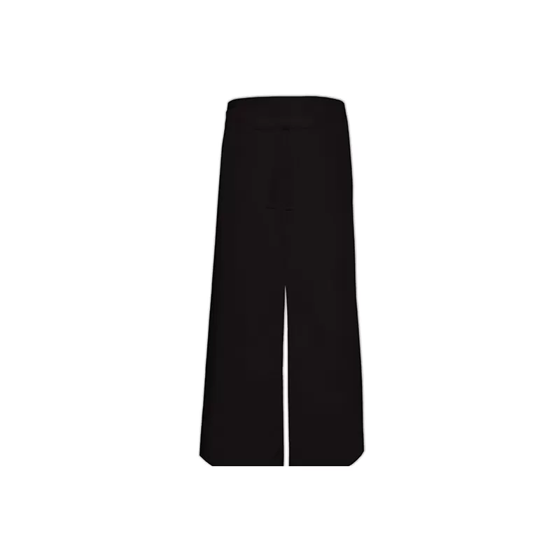 Tablier de bistro long sans poche avec fente confortable, 240 g/m²