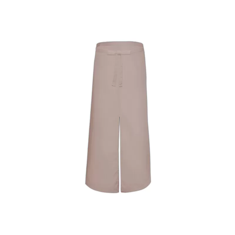 Tablier de bistro long sans poche avec fente confortable, 240 g/m²