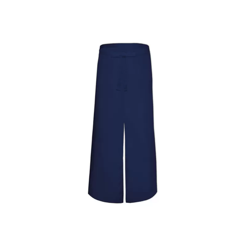Tablier de bistro long sans poche avec fente confortable, 240 g/m²