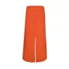 Tablier de bistro long sans poche avec fente confortable, 240 g/m²