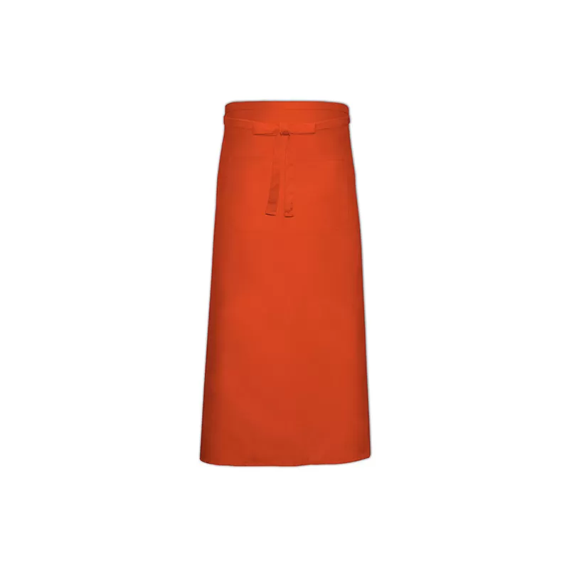 Tablier de bistro très long XL avec poches en polycoton sergé, 240 g/m²