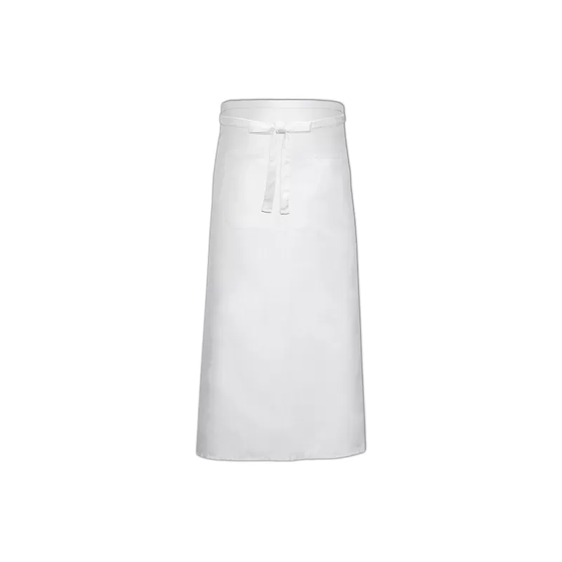 Tablier de bistro très long XL avec poches en polycoton sergé, 240 g/m²