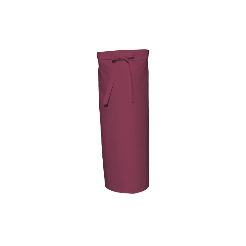 Tablier de bistro très long XL sans poche en polycoton sergé, 240 g/m²