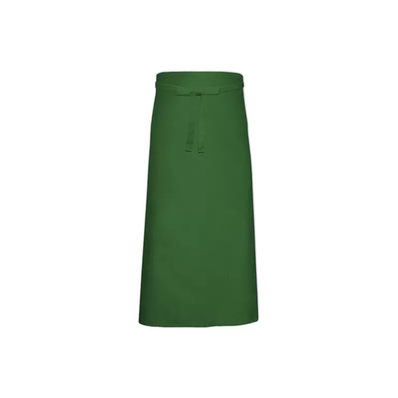 Tablier de bistro très long XL sans poche en polycoton sergé, 240 g/m²