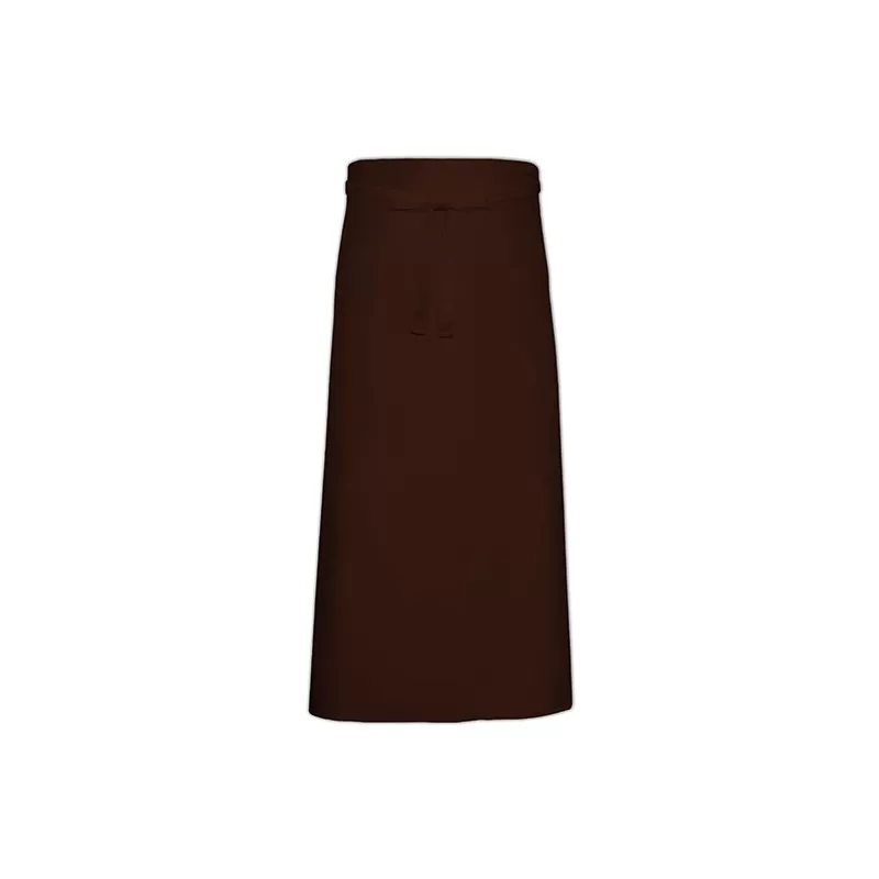 Tablier de bistro très long XL sans poche en polycoton sergé, 240 g/m²