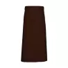 Tablier de bistro très long XL sans poche en polycoton sergé, 240 g/m²
