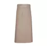 Tablier de bistro très long XL sans poche en polycoton sergé, 240 g/m²