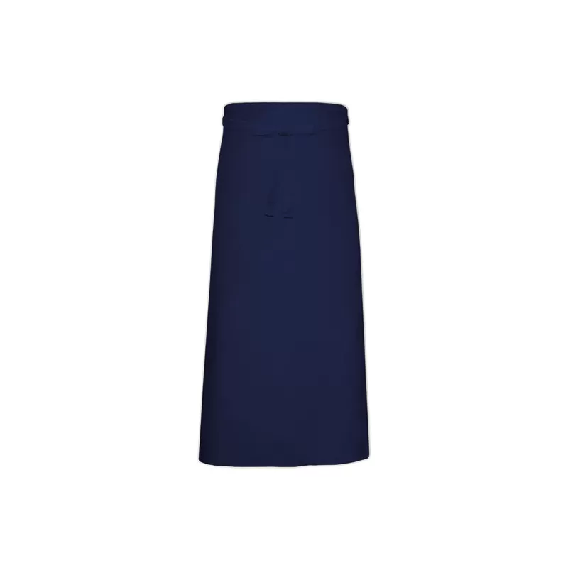 Tablier de bistro très long XL sans poche en polycoton sergé, 240 g/m²