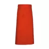 Tablier de bistro très long XL sans poche en polycoton sergé, 240 g/m²