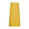 Tablier de bistro très long XL sans poche en polycoton sergé, 240 g/m²