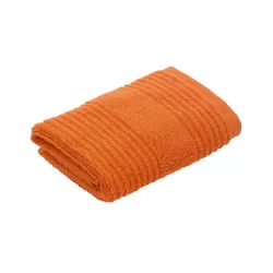 Serviette visage VOSSEN en coton éco-responsable rayé, 30 x 30 cm, 540 g/m²