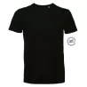 T-shirt homme col rond ajusté made in France, détail tricolore, 150 g/m²