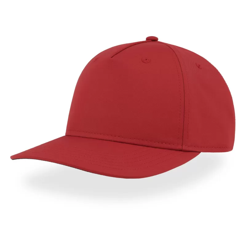 Casquette 5 panneaux en polyester recyclé structurée, séchage rapide, 180 g/m²