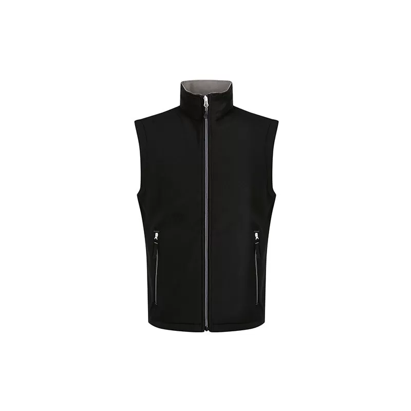 Bodywarmer Softshell recyclé 2 couches coupe-vent, doublure polaire, 270 g/m²